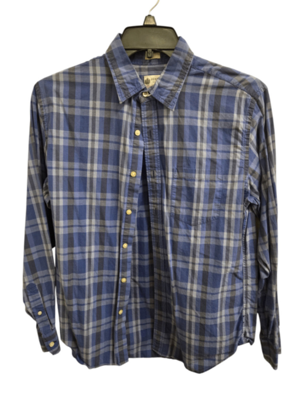 Very Good M Blue plaid J. Crew Button-Up Shirt